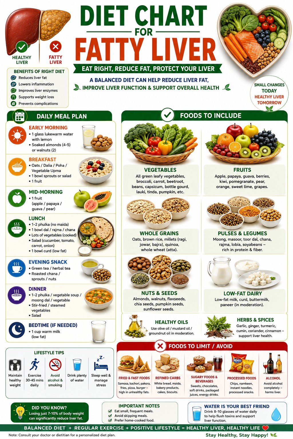 Fatty Liver diet chart
