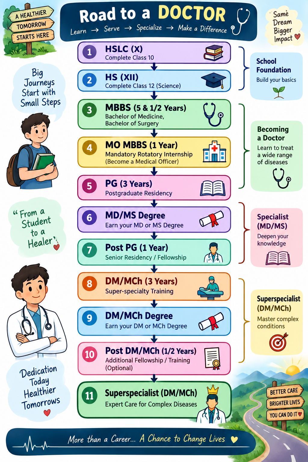 Road to becoming a doctor